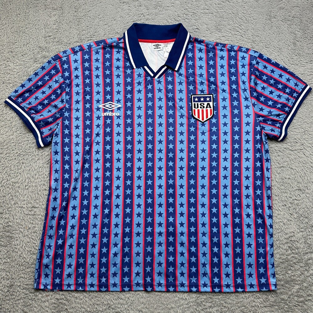 Umbro Team USA Jersey 2XL Blue Stars Soccer Football Olympics